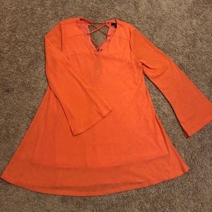 Coral dress-Size Small